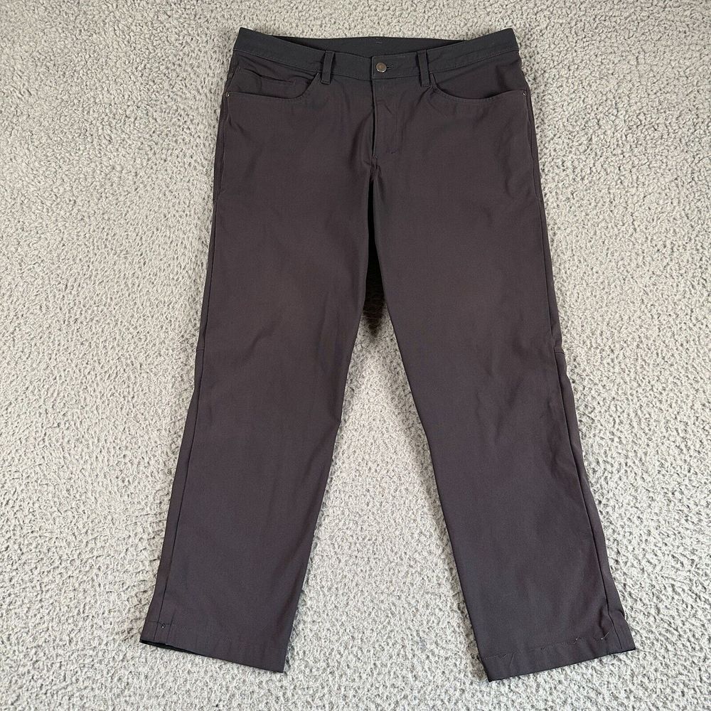 Lululemon ABC Pants Mens 34 Blue Straight Leg Golf Stretch Activewear